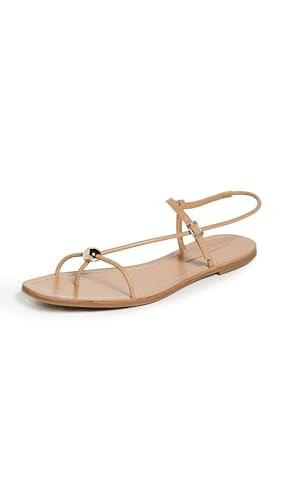 Loeffler Randall Women's Lara Strappy Flat Sandals, Dune, 8 Medium US | Amazon (US)