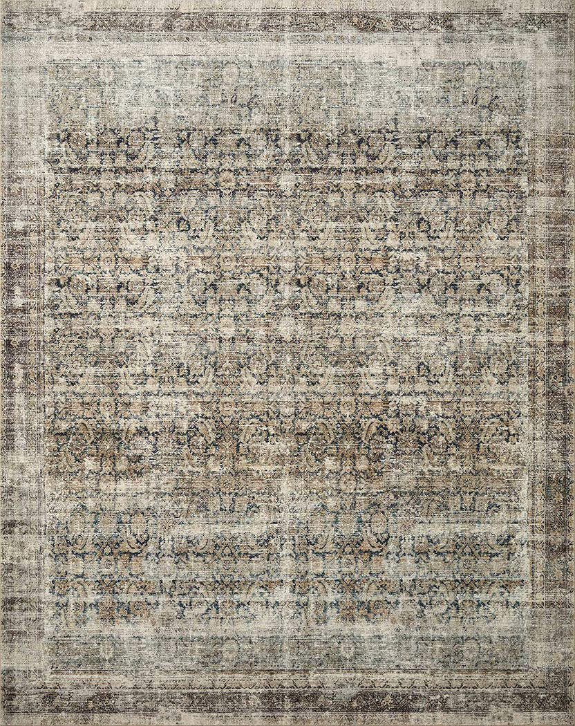 Loloi Amber Lewis Morgan Collection MOG-02 Navy/Sand 8'-3" x 11'-3" 38" Thick Area Rug feat. CloudPile, Neutral, Room Décor, Vintage Inspired, Livingroom, Bedroom, Dining Area | Amazon (US)