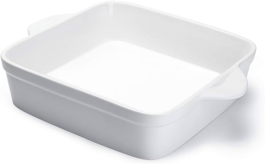 Sweese 8x8 inch Square Porcelain Baking Dish with Double Handles - Non-Stick Oven Casserole Pan f... | Amazon (US)