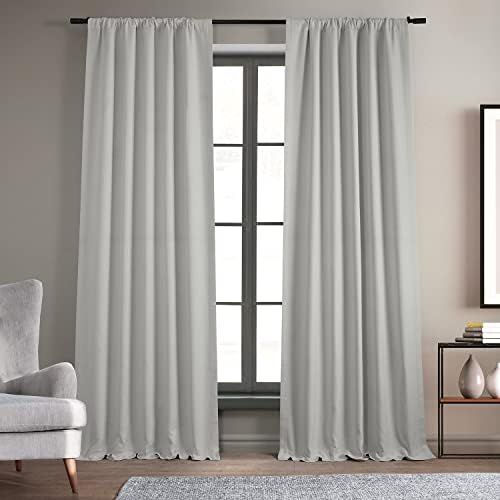 HPD Half Price Drapes Linen Room Darkening Curtain (1 Panel) 50 X 108, BOCH-LN1855-108, Oyster | Amazon (US)