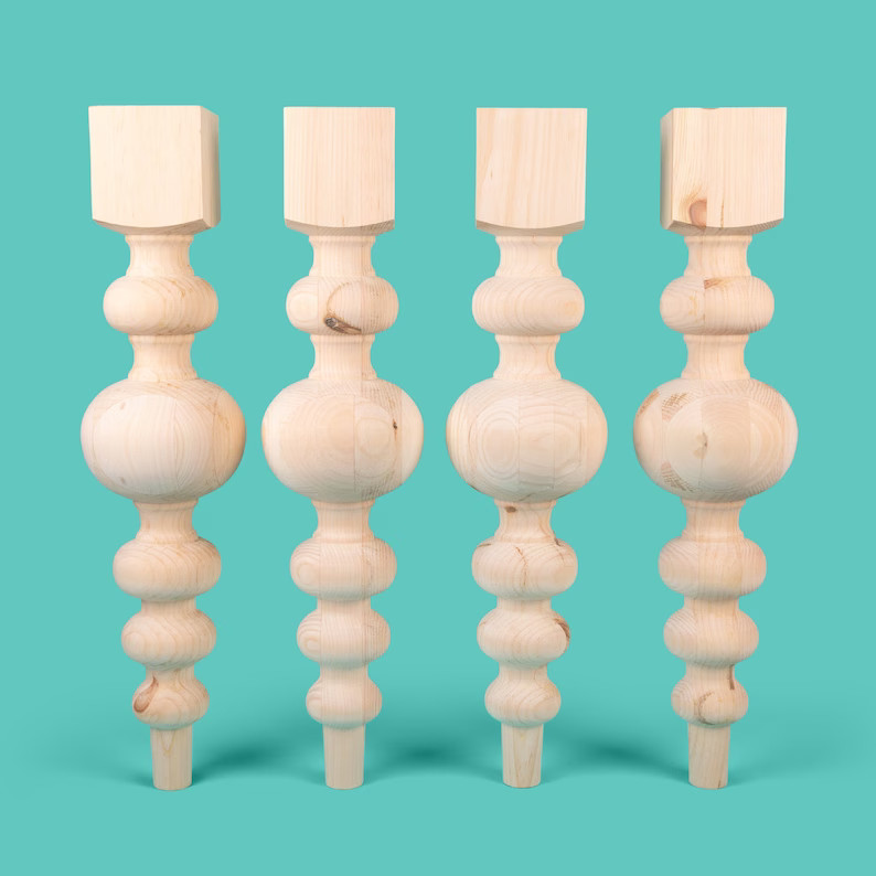 Massive Modern Pine Dining Legs  Set of 4 - Etsy | Etsy (US)