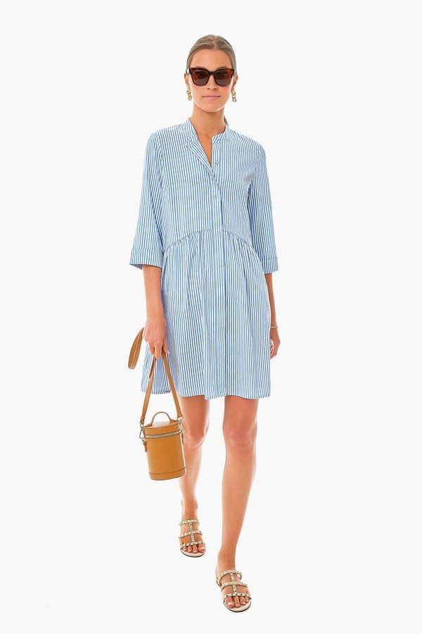 Blue Stripe Royal Shirt Dress | Tuckernuck (US)
