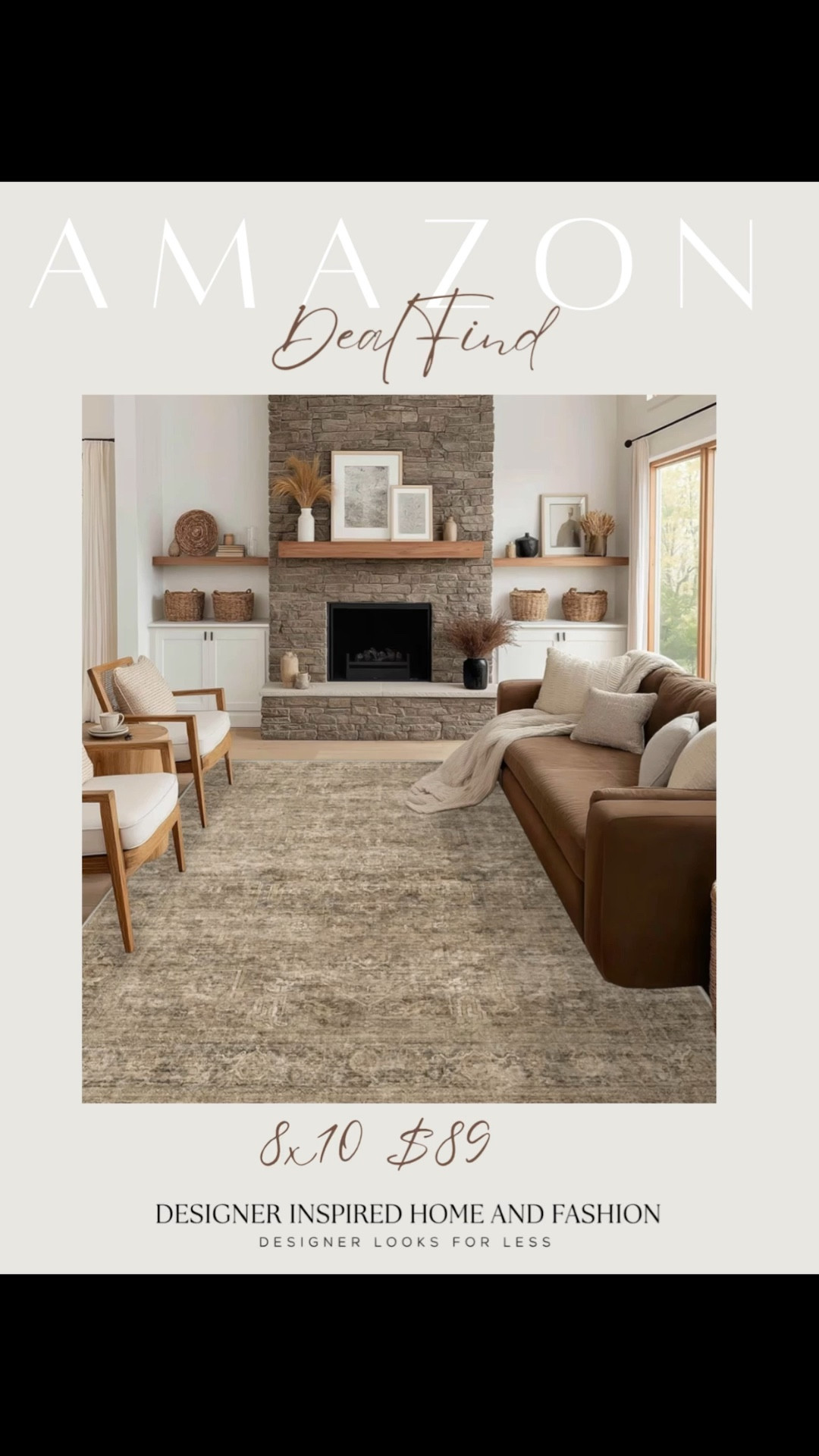 Amazon rug deal! 8x10 for only $89! 🤯

#LTKootd #LTKSaleAlert #LTKHome