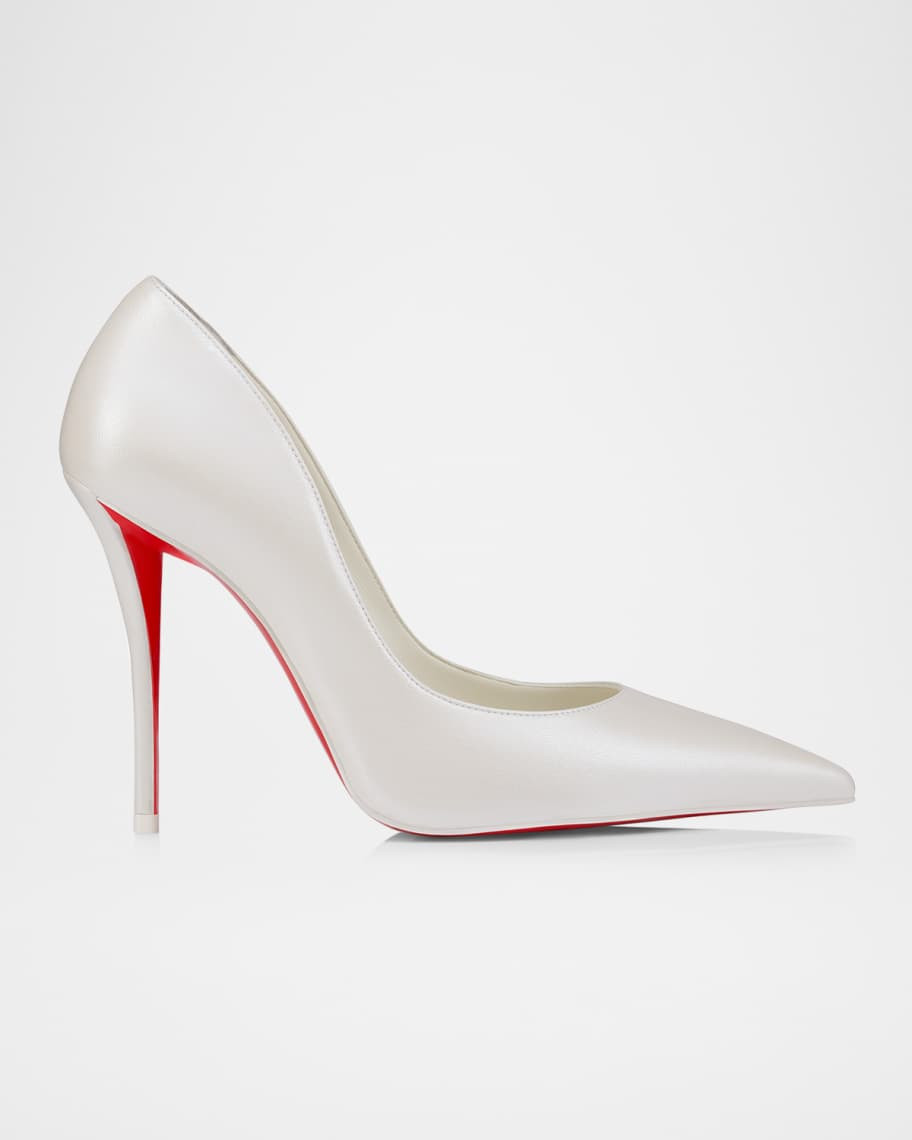 Christian Louboutin 100mm Miss Z Leather Pumps | Neiman Marcus