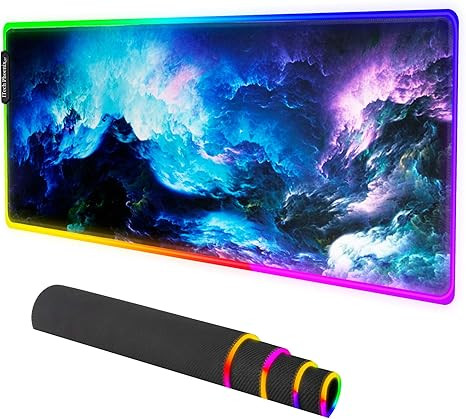 ITech-Phoenix RGB LED Sky Mountain Gaming Mouse Pad - Large Mouse Pad Gaming Mat with Easy to Cle... | Amazon (US)