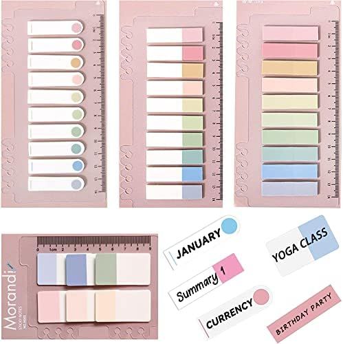 AIYUENCICI Index Tabs with Ruler, 4 Pack 660 Pieces Sticky Tab, Note Page Marker, Writable and Repos | Amazon (US)