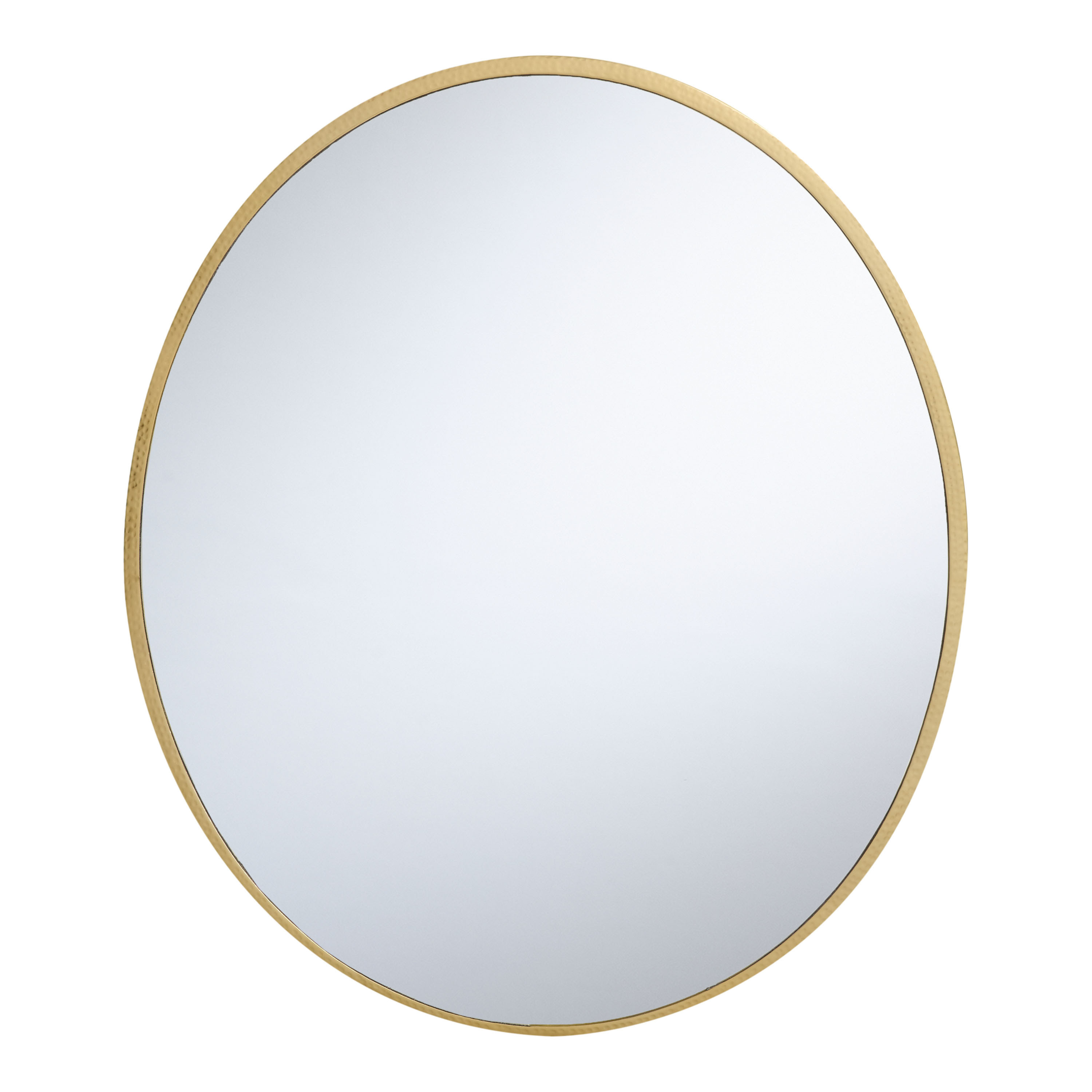 Gold Hammered Metal Wall Mirror | World Market