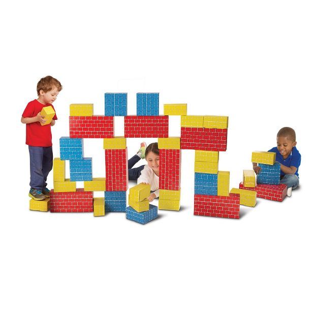 Melissa & Doug Lightweight Jumbo Cardboard Building Block Set - 40pc | Target