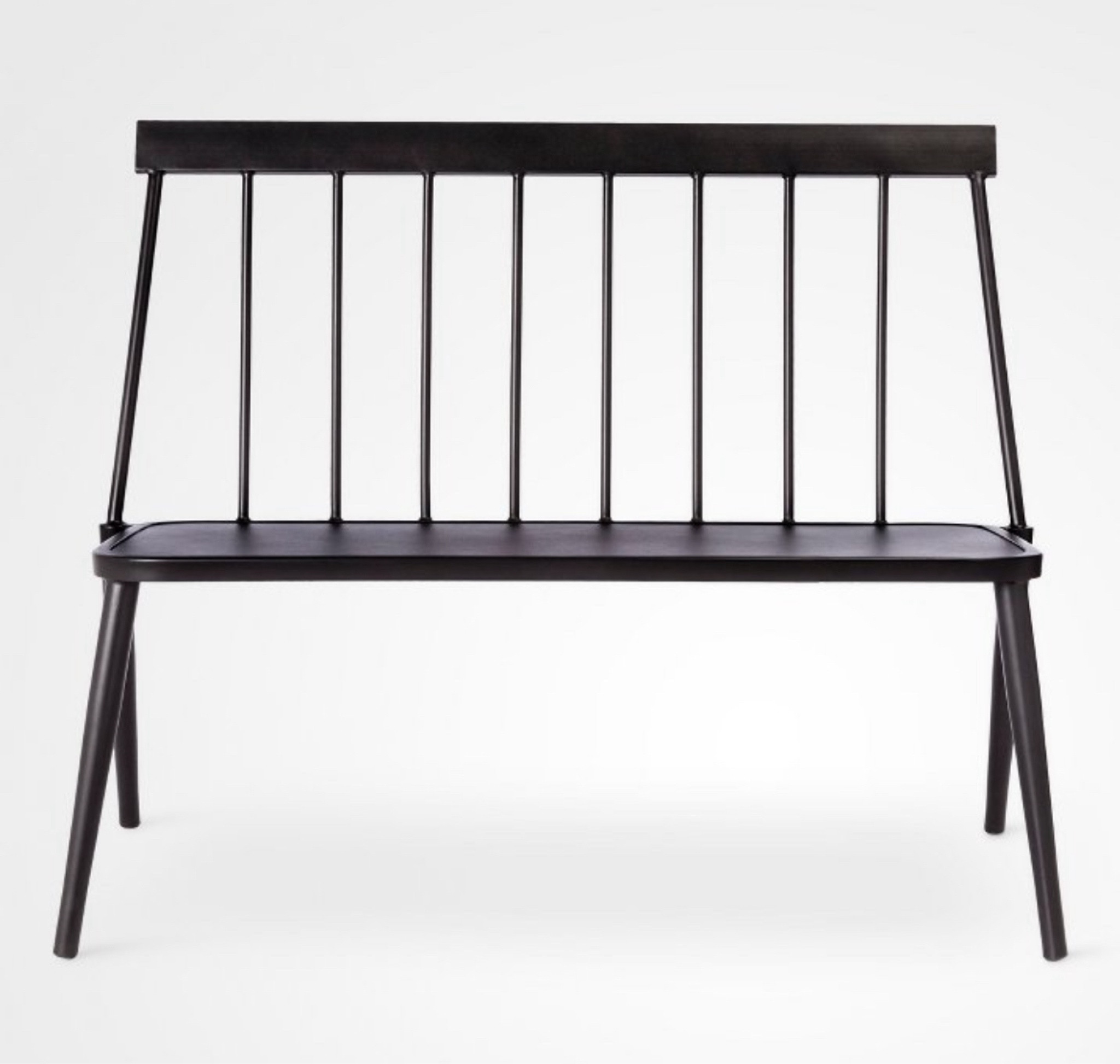 Cute black outdoor bench from Target.

#LTKSeasonal #LTKhome