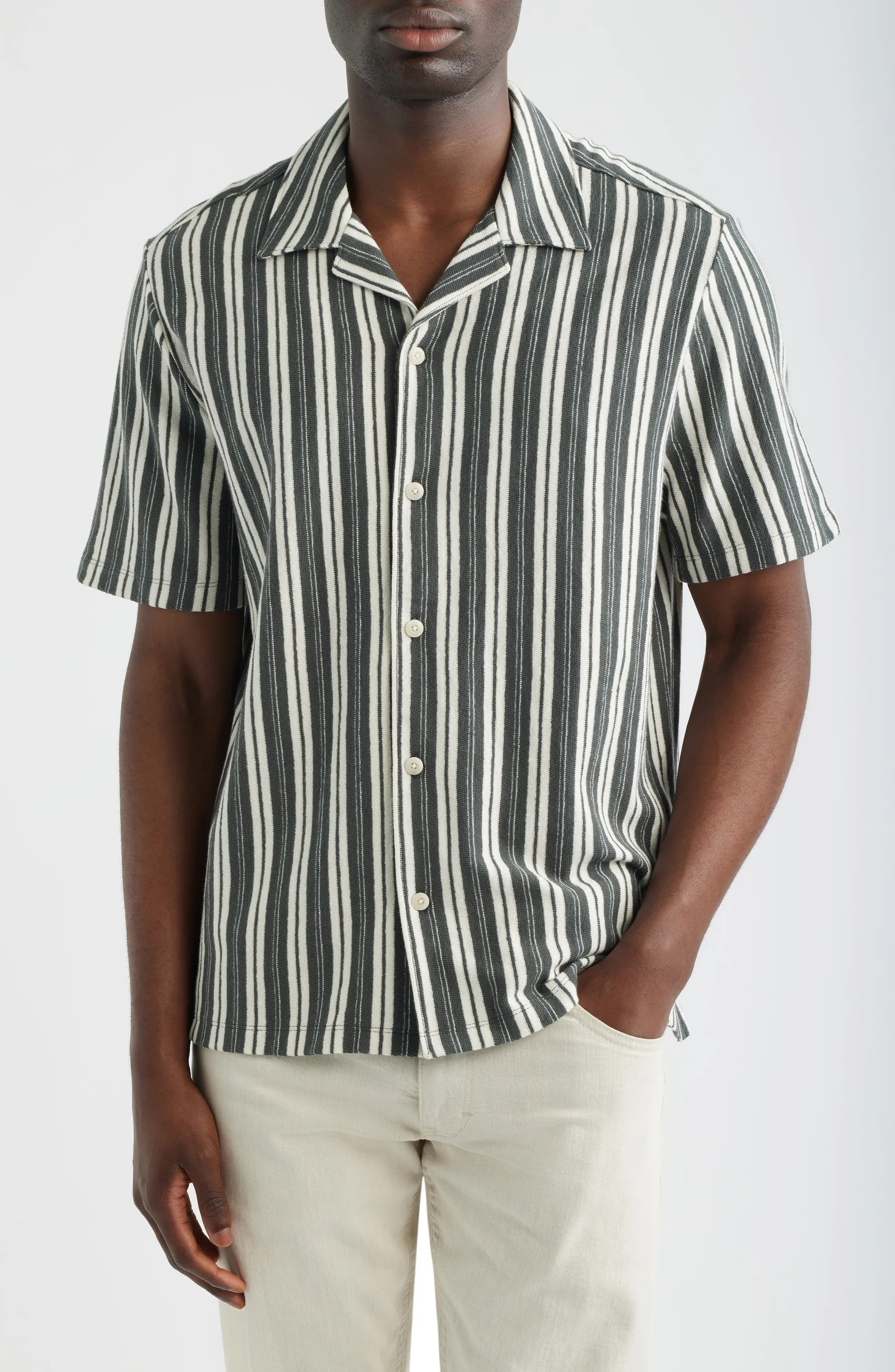 Seaport Terry Camp Shirt (Men) | Nordstrom | Nordstrom