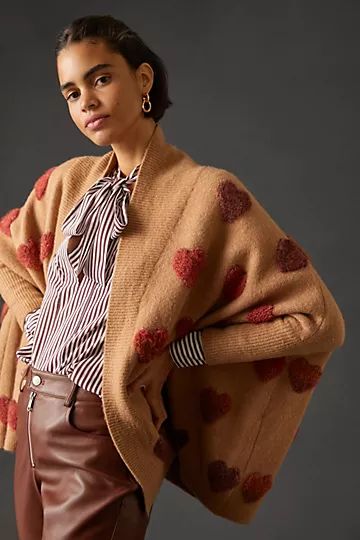 Let Me Be Heart Cardigan Sweater | Anthropologie (US)