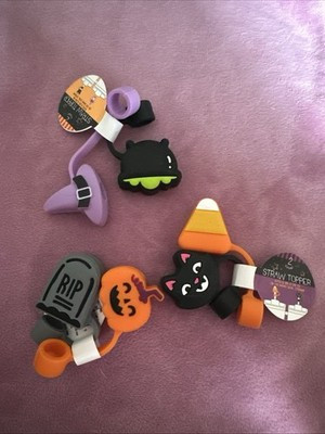 2026 Target Bullseye Halloween 6x Straw Cover Toppers NEW | eBay | eBay US