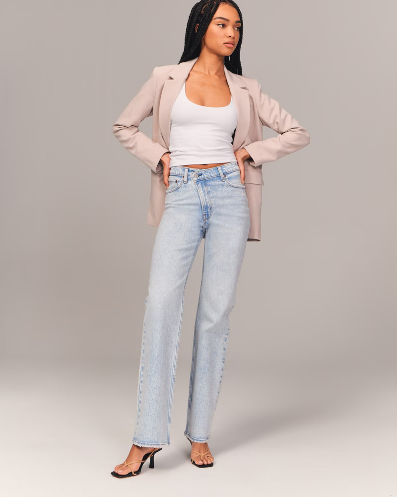 Women's High Rise 90s Relaxed Jean | Women's New Arrivals | Abercrombie.com | Abercrombie & Fitch (US)
