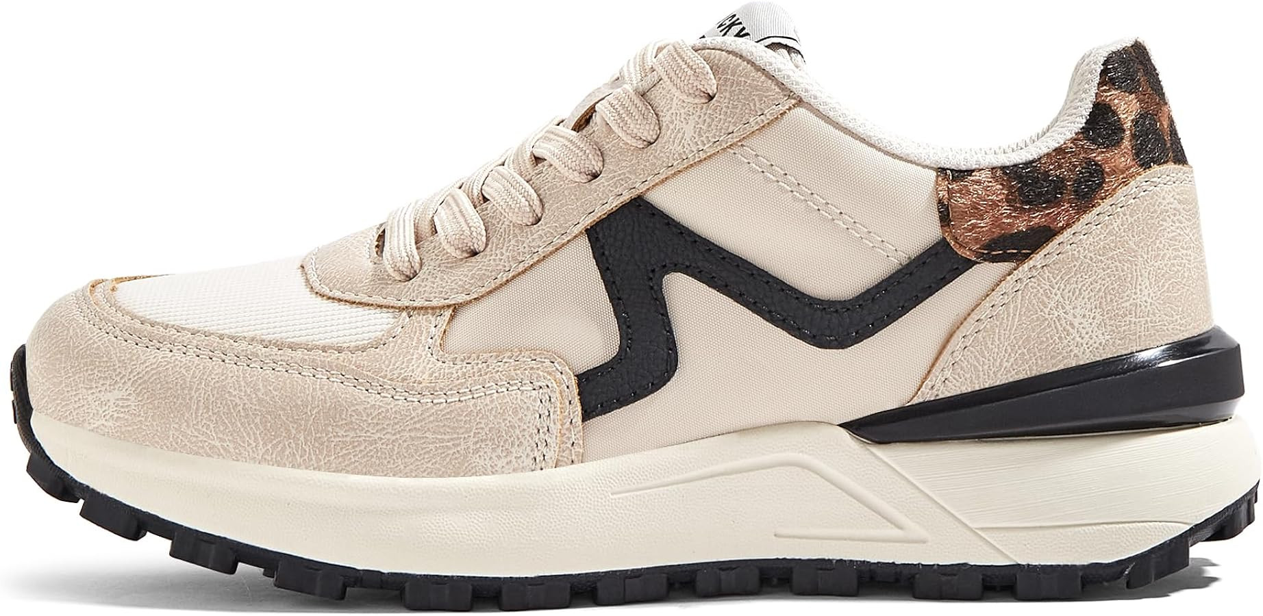 LUCKY STEP Women's Retro Fashion Casual Sneakers Colorblock Platform Classic Trendy Trainning Ant... | Amazon (US)