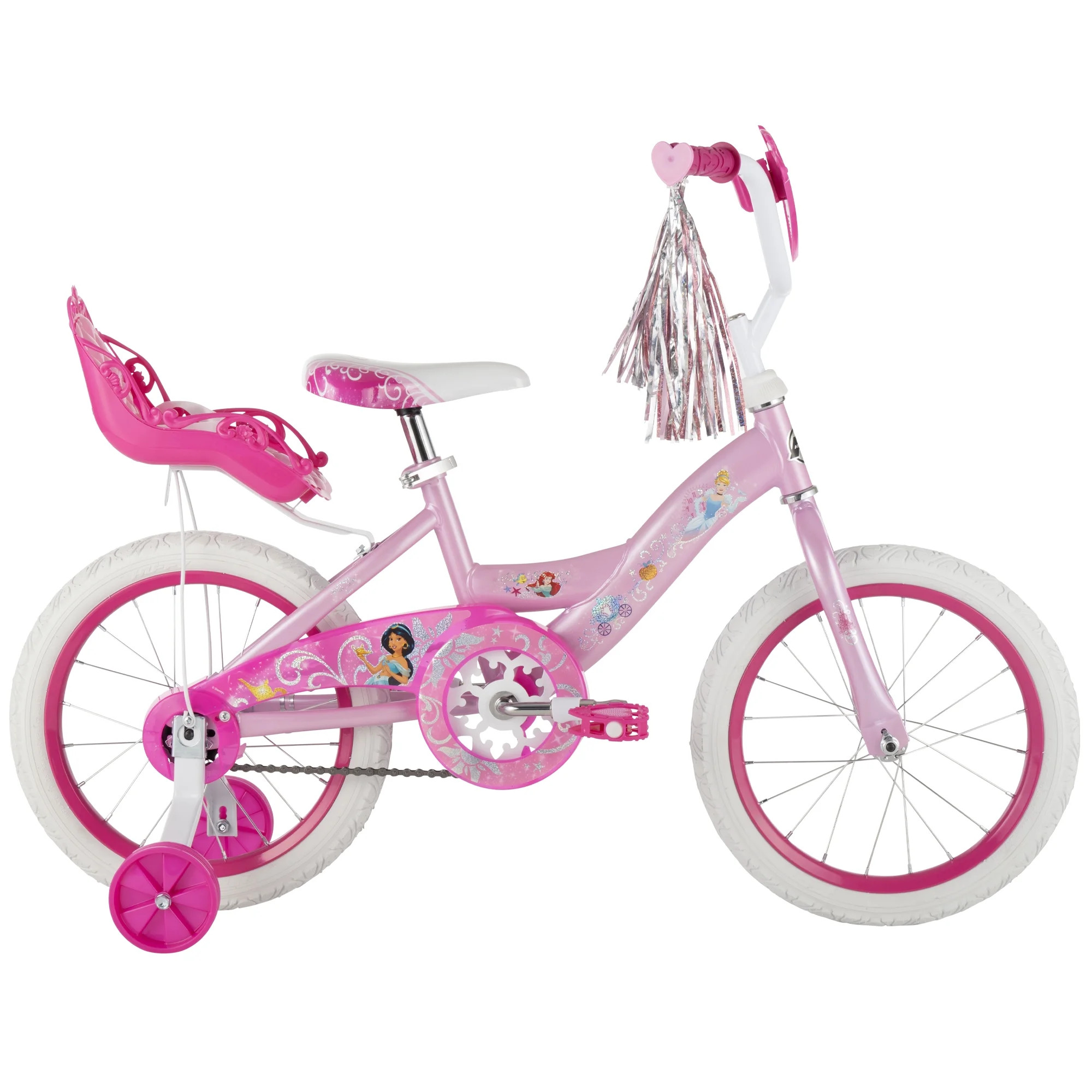 Huffy 16" Disney Princess Kids' Bike, Fits Riders 3'5" - 4'0", Pink, Child, Girl's | Walmart (US)