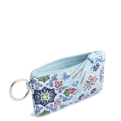 Vera Bradley Lisbon Sky Medallion Zip ID Case - Light Blue | Target