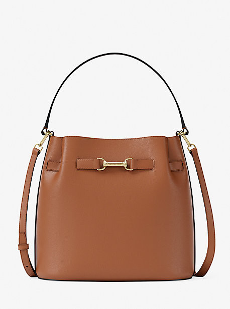 Carson Medium Pebbled Leather Convertible Bucket Crossbody Bag | Michael Kors US