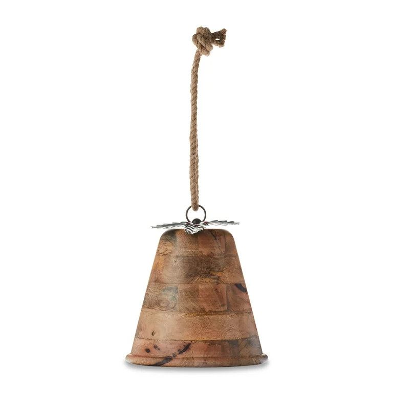 Wood Bell Hanging Decoration, 16.5", by Holiday Time | Walmart (US)