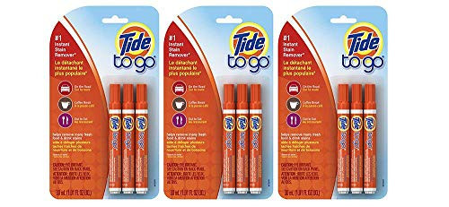 Tide to Go Instant Stain Remover Liquid Pen,Pack of 9 | Amazon (US)