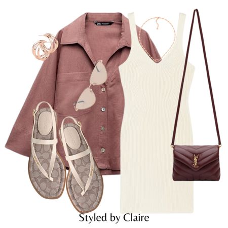 My kinda summer style🌺
Tags: oversized burgundy deep pink shirt, ribbed cream mini dress, YSL shoulder bag, strappy sandals, rose gold sunglasses & accessories. Fashion inspo outfit ideas for holiday Ibiza Dubai date night classy dinner

#LTKstyletip #LTKitbag #LTKSeasonal