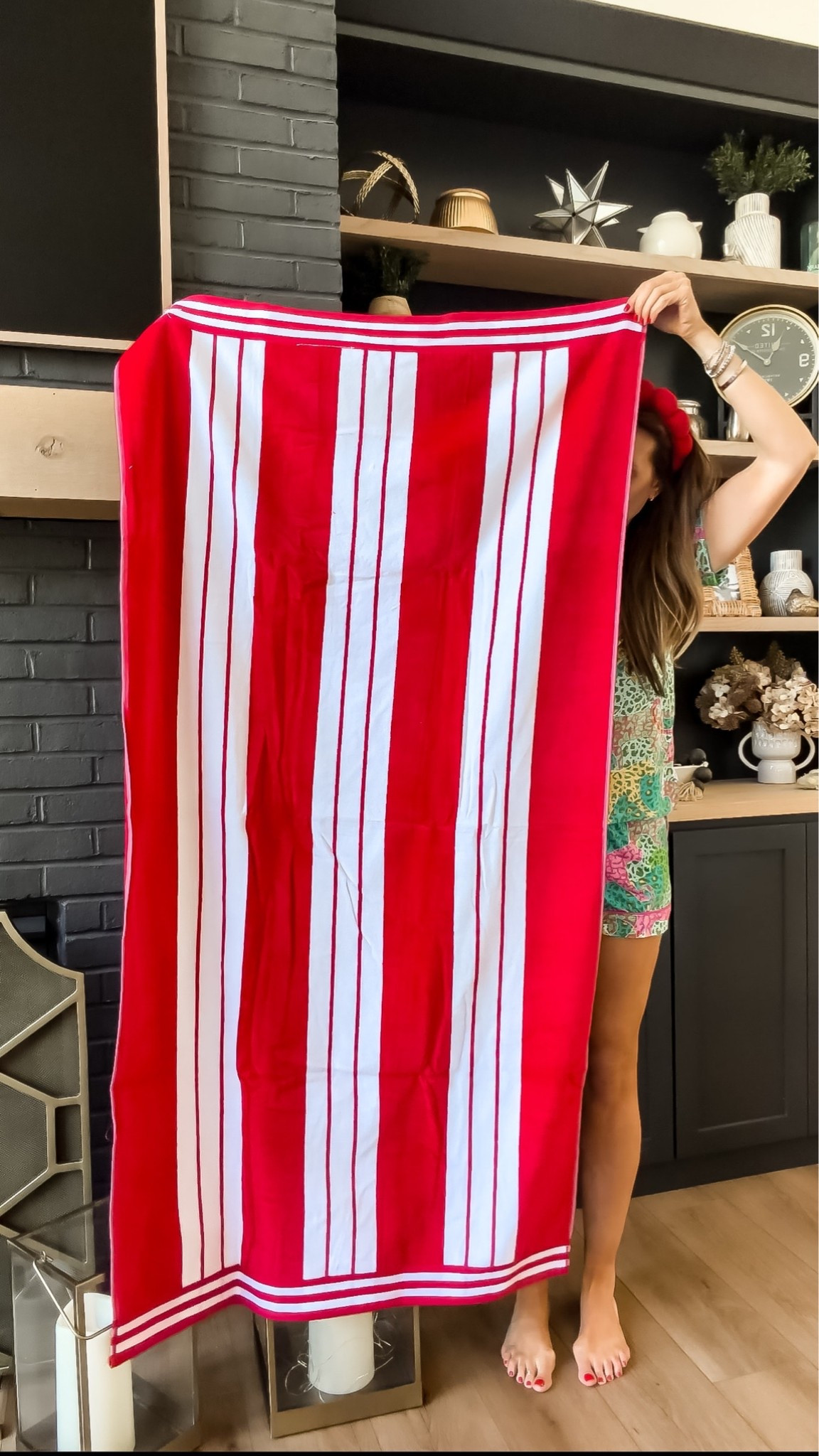 The beach towel everyone asks about. Oversized, vibrant, and easy to spot from across the pool or beach. The red and white stripe is such a fun summer classic 

beach towel, oversized beach towel, pool day essentials, summer favorites, beach vacation, resort style, poolside accessories, lake day essentials, red and white stripe, summer travel, beach must haves, TheMomInStyle

#LTKTravel #LTKSwim #LTKSeasonal