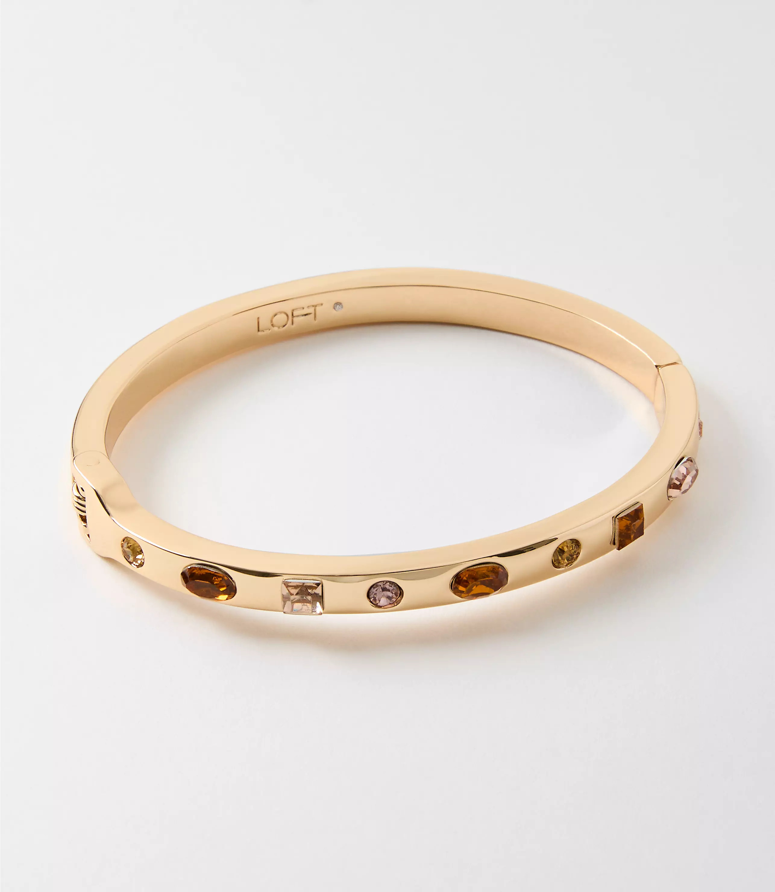 Mixed Crystal Bangle Bracelet | LOFT