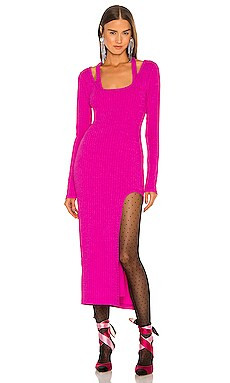 Lovers + Friends Naomi Midi Dress in Raspberry from Revolve.com | Revolve Clothing (Global)