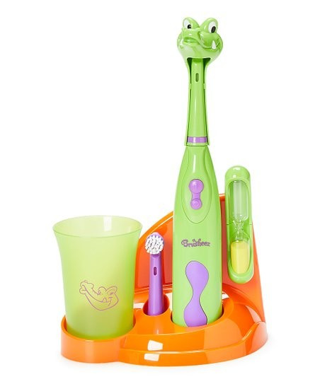 Snappy the Croc Electronic Toothbrush Set | Zulily
