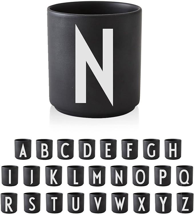 Design Letters Coffee Mug Initial A-Z | Monogram Christmas Coffee Mug for Men, Women | 11 oz Porc... | Amazon (US)