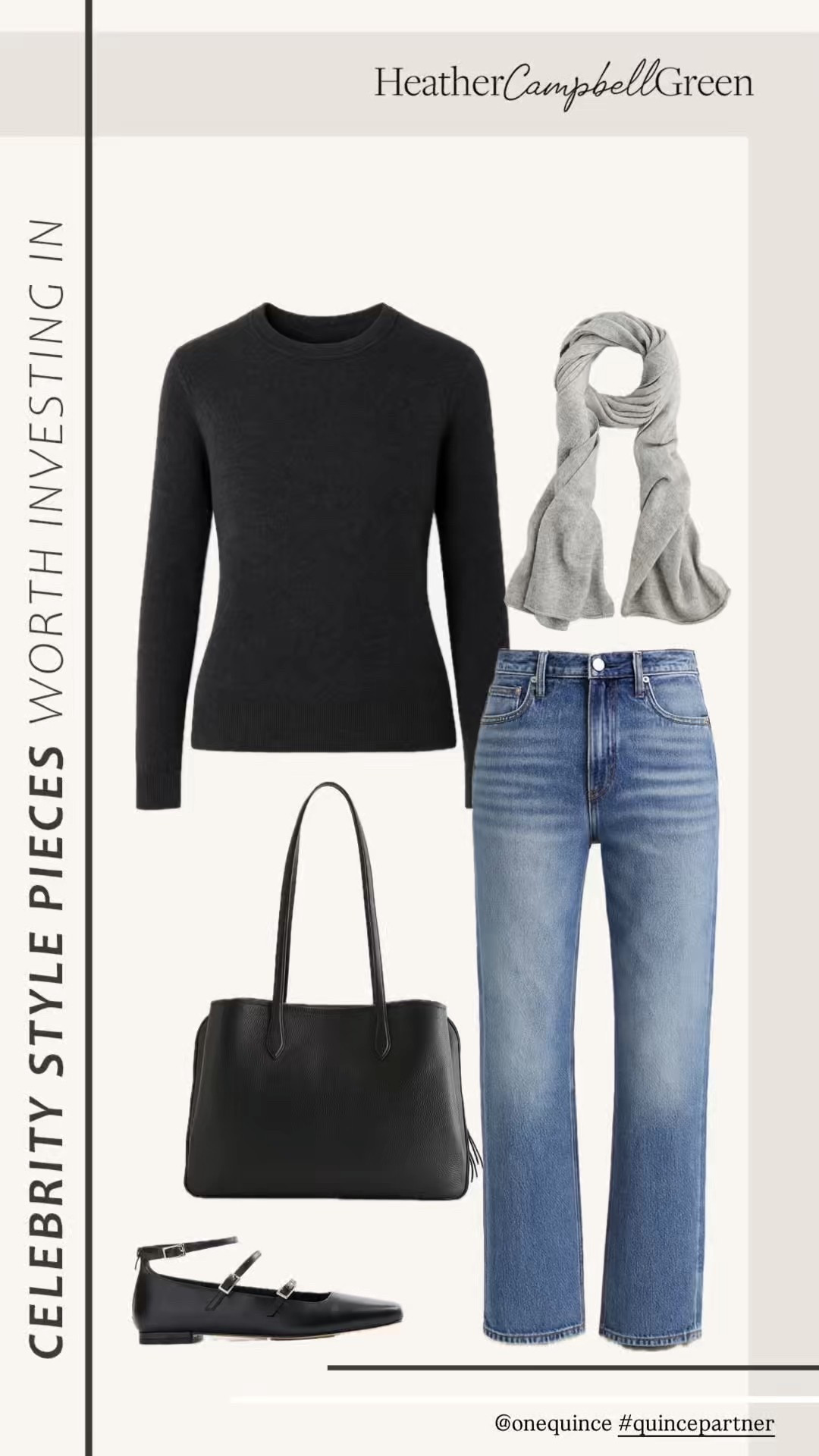 @Quince Cashmere is one of those pieces that instantly elevates your entire wardrobe. Ultra soft cashmere with a timeless neutral tone that works seamlessly for everyday wear, travel, and polished layering. This is the kind of luxury cashmere sweater that looks designer but feels effortless and wearable. Perfect with denim, tailored trousers, or layered under a coat for that quiet luxury look. High quality cashmere, beautiful pieces, and an incredible price point make this a staple you’ll reach for season after season. A true capsule wardrobe essential for anyone building a refined, elevated closet. @onequince #quincepartner