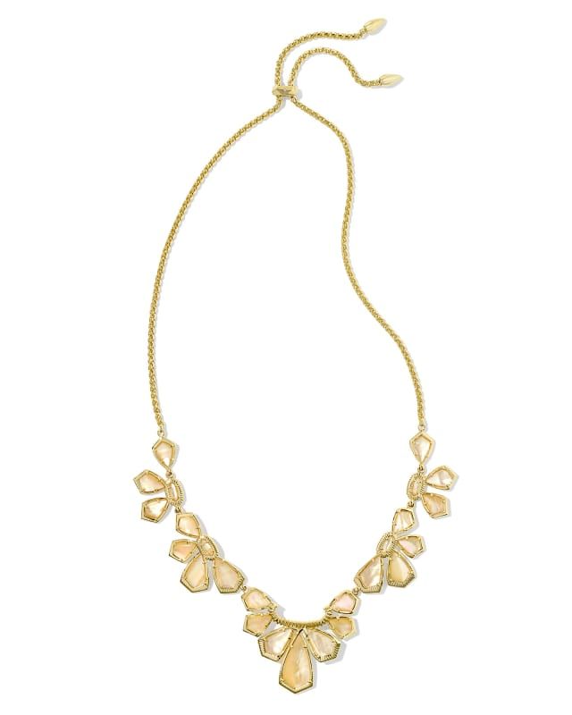 Layne Gold Statement Necklace in Golden Abalone | Kendra Scott