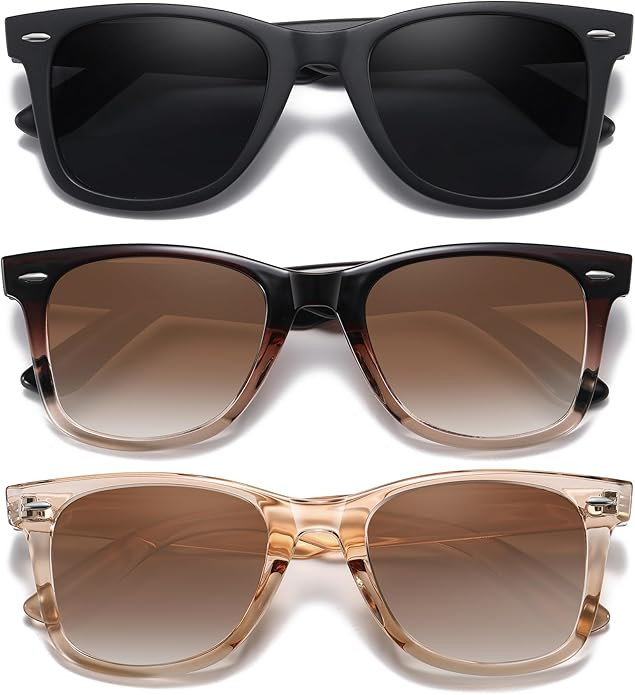 MEETSUN Retro Polarized Sunglasses for Women Men Classic Mirror Lens Driving Trendy Sun Glasses U... | Amazon (US)