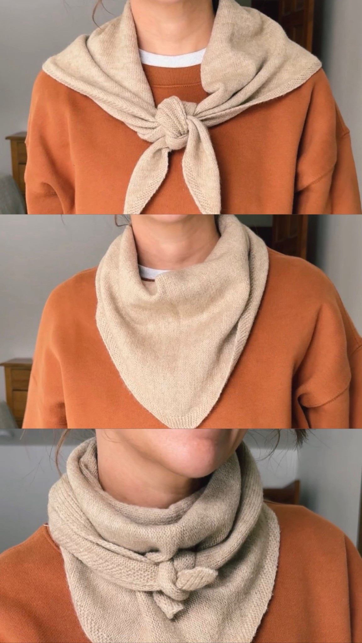 in case you’re looking for ways to tie your scarf🧣here are 3 ways! 🧡

I shared a knit triangle scarf here, but as we head into spring, you can do this with your satin or cotton scarves too! 

Wearing small in my tee, xs in my crewneck, and 24 in the 26” inseam in my jeans. My blundstone boots fit true to size at size 6 and I also linked a similar option. 

My triangle scarf is so cute and fun! I also own it in green. Also linked some similar ones! 




#LTKootd #LTKSeasonal #LTKgrwm