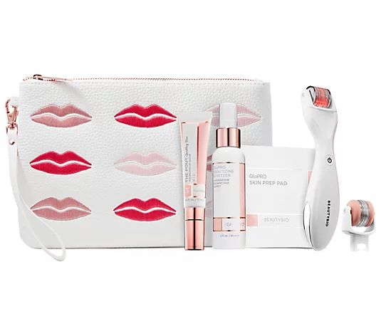 BeautyBio GloPRO Tool w/ Bag, Lip Attachment, & Pout Lip Serum | QVC