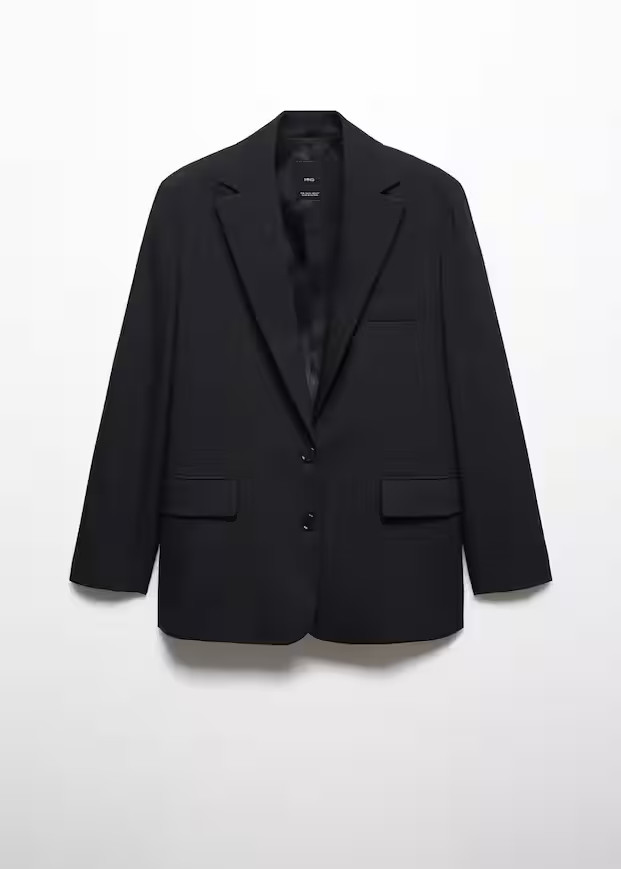 Structured lapels blazer - f foBlazers Women | Mango USA | MANGO (US)