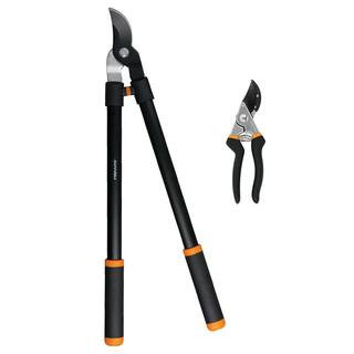 2-Piece Lopper and Hand Pruner Garden Tool Set | The Home Depot