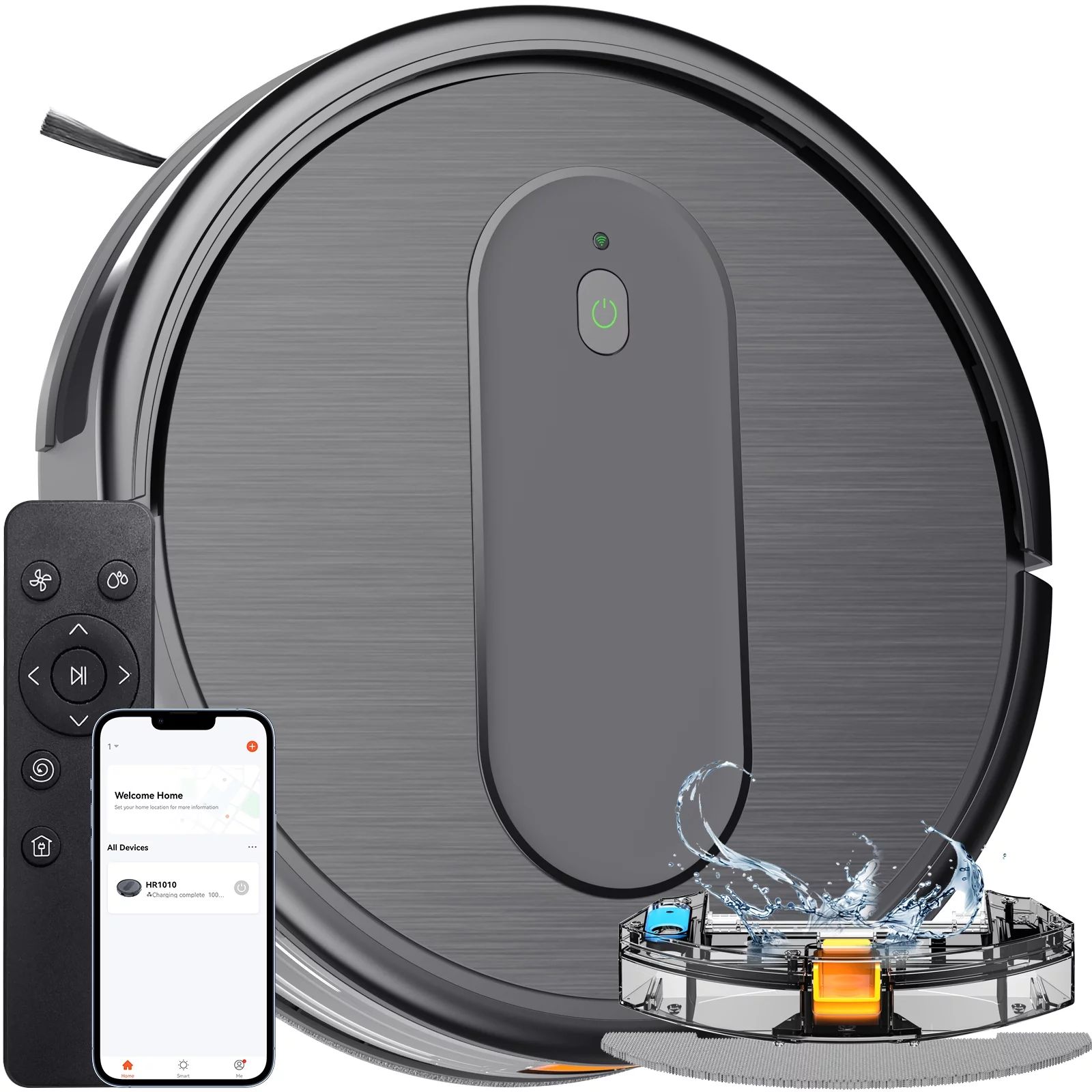 Robot Vacuum, 3 in 1 Robot Vacuum and Mop Combo. 1600Pa and Wi-Fi Connected for Hard Floors and L... | Walmart (US)