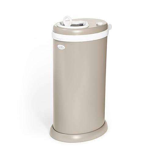 Ubbi Stainless Steel Diaper Pail, Odor Locking, No Special Bag Required, Award-Winning, Registry ... | Amazon (US)