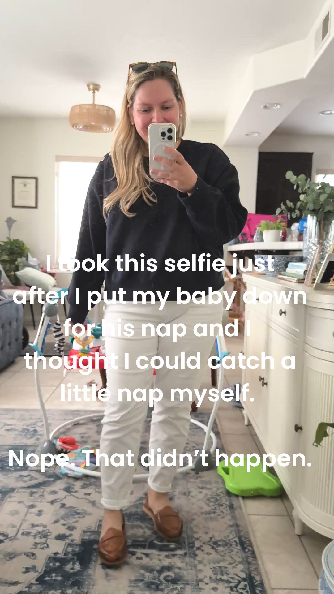 Today’s outfit for errands ft. my favorite white jeans from Talbots and a very cozy H&M sweatshirt. My huaraches are from a local vendor but I linked similar ones here!

Mom outfit, postpartum, postpartum style, classic style

#LTKMidsize #LTKFindsUnder50 #LTKFindsUnder100