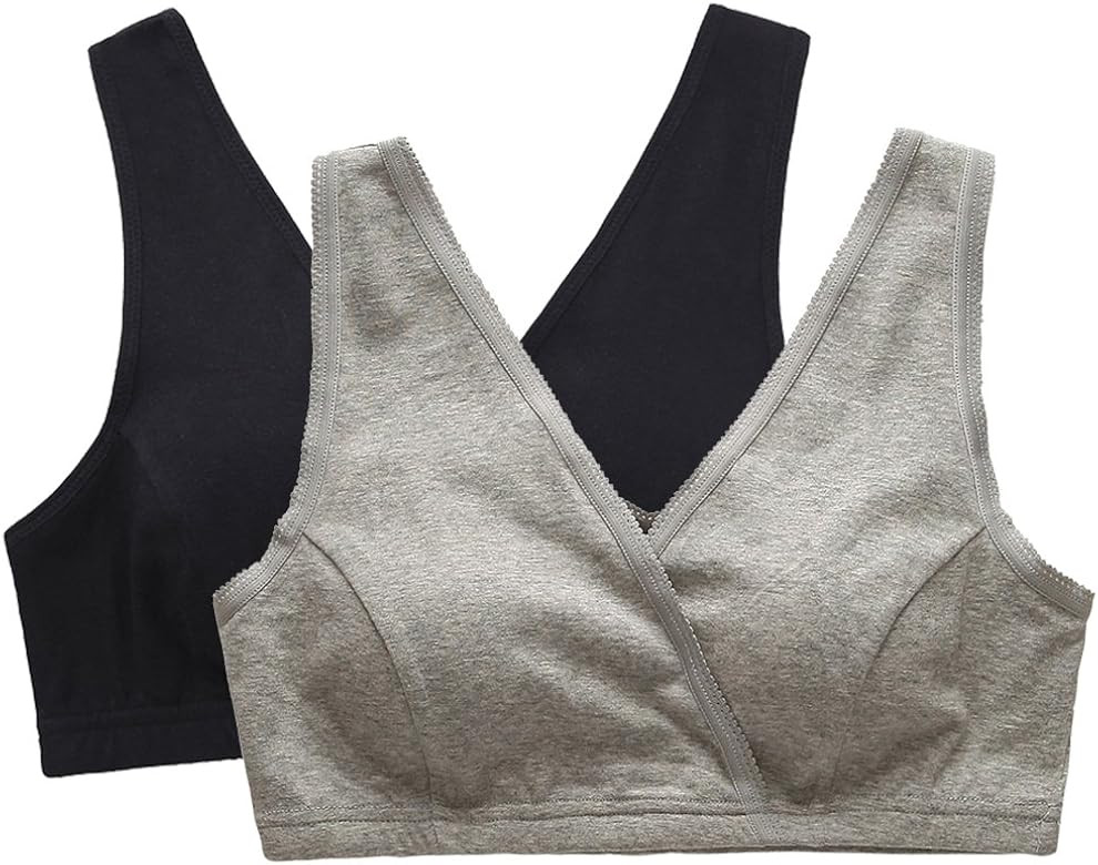 Topwhere Women's Cotton Tank Sleep Bra for Maternity and Nursing | Amazon (US)