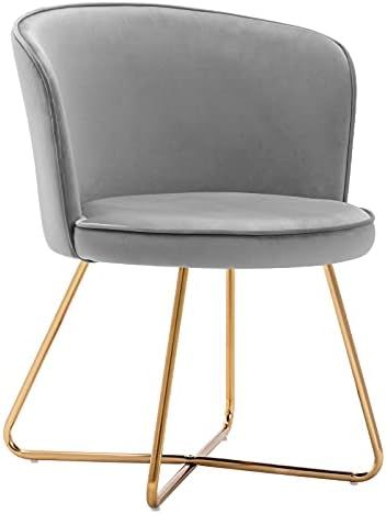 Duhome Accent Chair Vanity Chair Home OfficeMid-Century Modern Upholstered Leisure Club Dining Chair | Amazon (US)