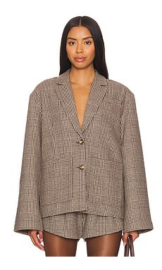OSIS STUDIO Mili Blazer in Brown from Revolve.com | Revolve Clothing (Global)
