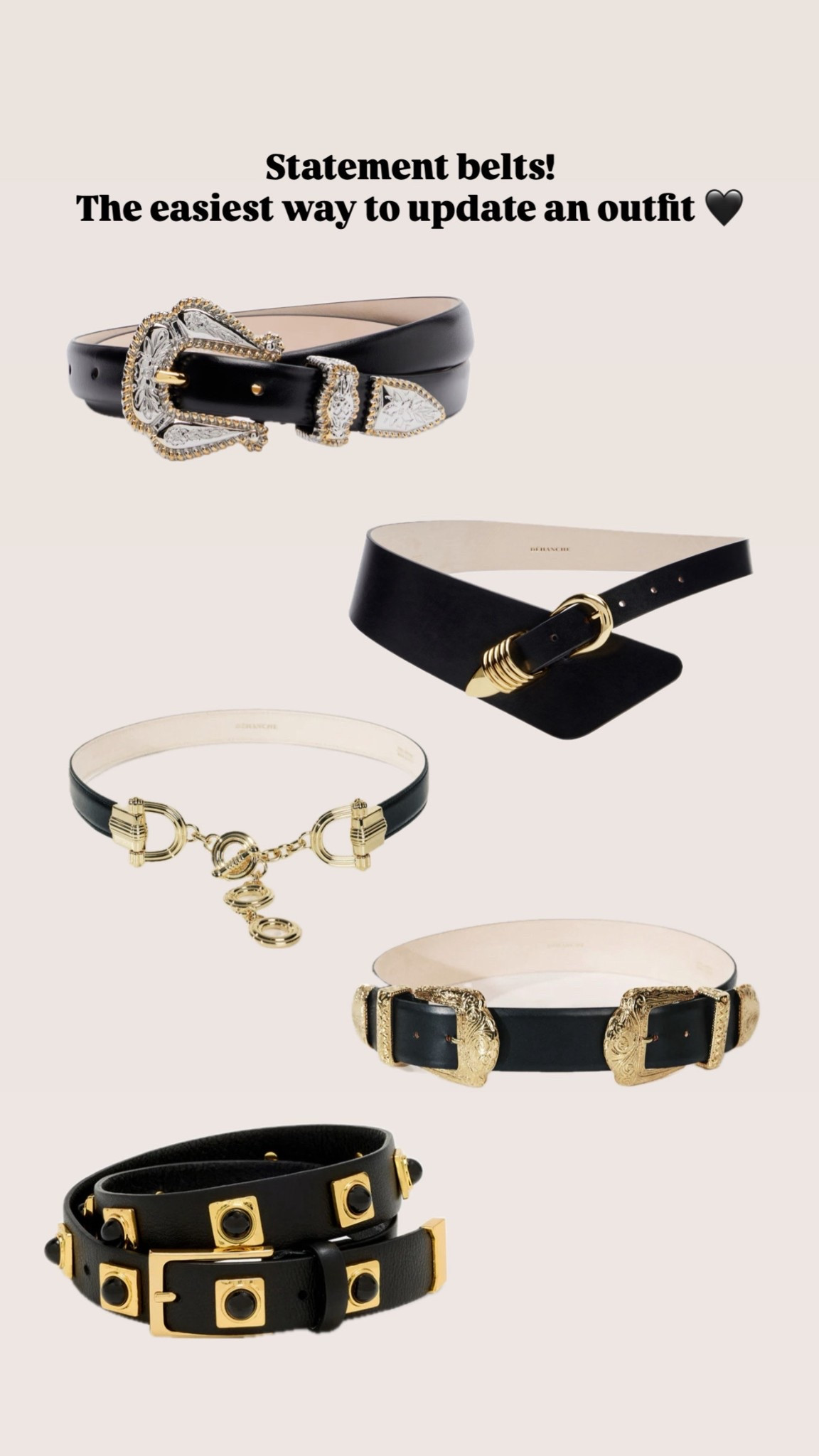 Statement belts! A great way to update your wardrobe. 

#LTKuk #LTKeurope #LTKstyletip