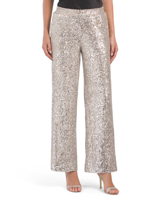 Sequin Slim Pants | TJ Maxx