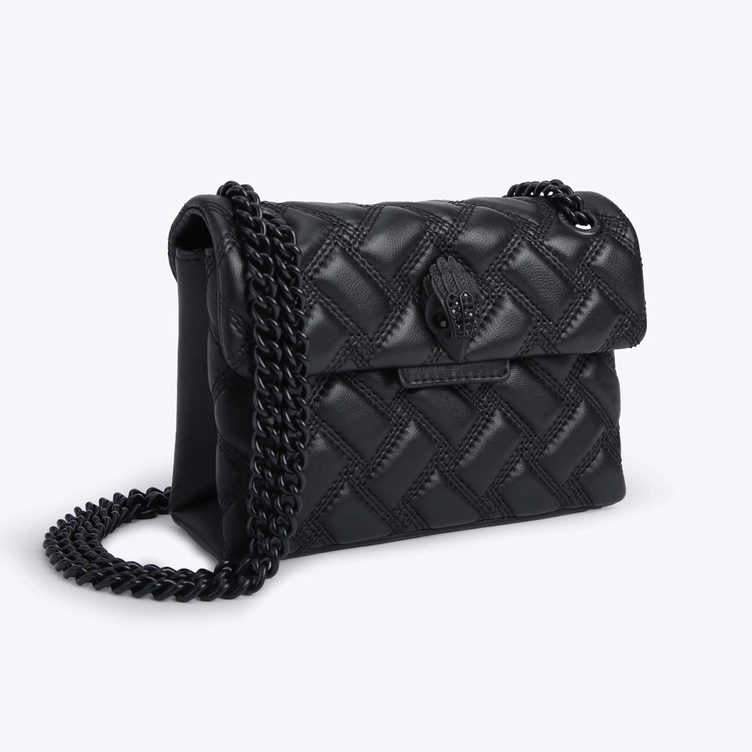 MINI KENSINGTON DRENCH Black Quilted Kensington Bag 
 by KURT GEIGER LONDON | Kurt Geiger UK