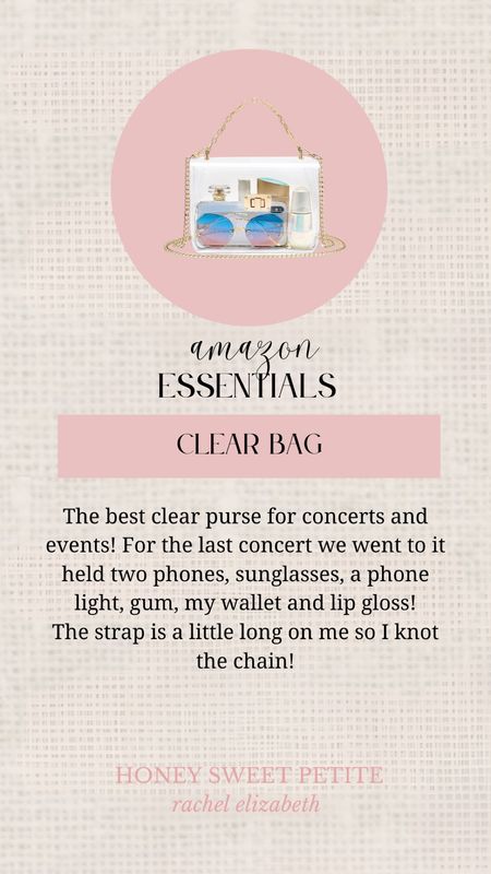 My go to clear bag for every concert or sporting event! 

Accessories 
Country concert outfit 

#LTKfindsunder50 #LTKstyletip #LTKFestival