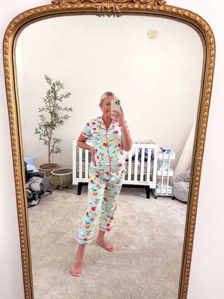 $16 #WalmartFashion pajamas are my FAVORITE— I have these in 3 colors and wear them nonstop! So soft & so many cute colors. #WalmartPartner #Walmart 

#LTKunder50 #LTKbaby #LTKbump