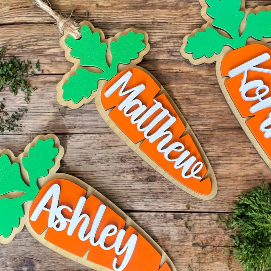 Personalized CARROT Easter Basket Tag | Carrot Tag | Custom EASTER TAG | Carrot Easter Tag | Etsy (US)