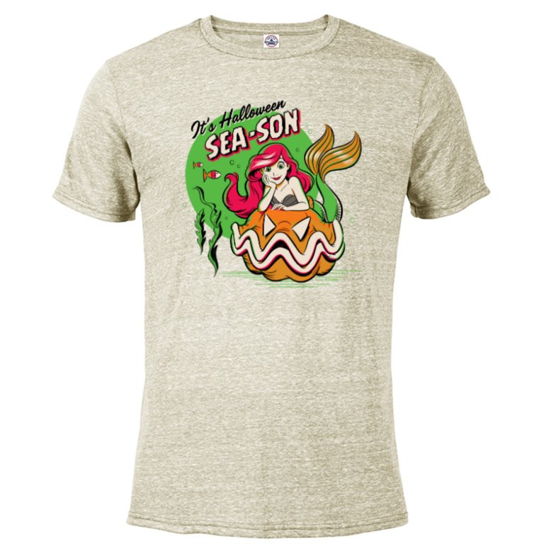 Disney Princess The Little Mermaid Ariel Halloween Sea-son - Short Sleeve Blended T-Shirt for Adu... | Walmart (US)