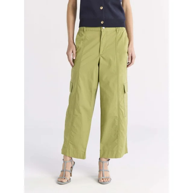 Free Assembly Women's Relaxed Cargo Pants, 27" Inseam, Sizes XS-4X | Walmart (US)